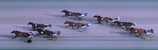 Målfoto for løp 1 på bane FO den 14.03.2021