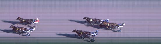 Målfoto for løp 1 på bane FO den 23.03.2021