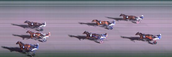 Målfoto for løp 2 på bane FO den 23.03.2021