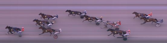 Målfoto for løp 1 på bane FO den 15.08.2021