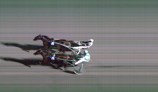 Målfoto for løp 2 på bane FO den 20.01.2022