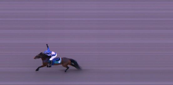 Målfoto for løp 1 på bane FO den 08.06.2022