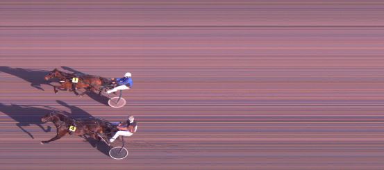 Målfoto for løp 1 på bane FO den 21.08.2023