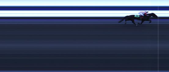 Målfoto for løp 3 på bane HA den 07.04.2018