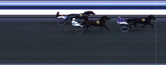 Målfoto for løp 1 på bane HA den 21.04.2018