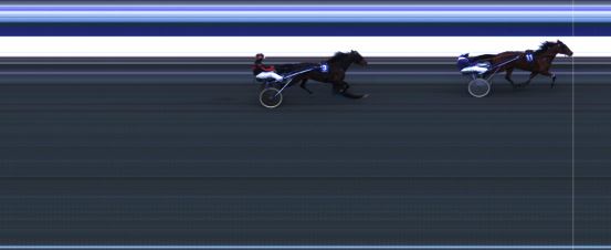 Målfoto for løp 2 på bane HA den 21.04.2018