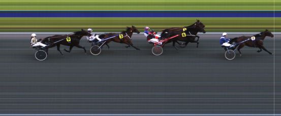 Målfoto for løp 1 på bane HA den 08.07.2018