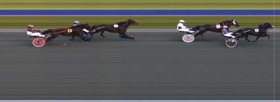 Målfoto for løp 7 på bane HA den 04.08.2018