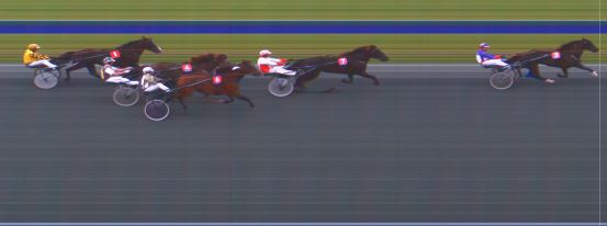 Målfoto for løp 3 på bane HA den 18.08.2018