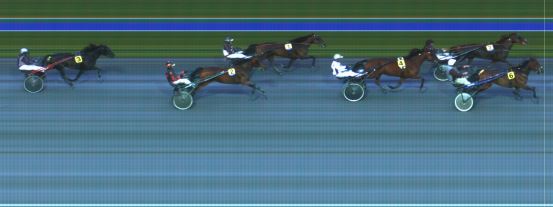 Målfoto for løp 1 på bane HA den 15.09.2018