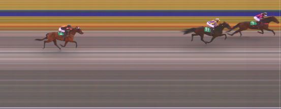 Målfoto for løp 2 på bane HA den 10.11.2018