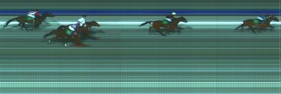 Målfoto for løp 2 på bane HA den 03.02.2019