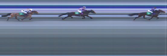 Målfoto for løp 1 på bane HA den 20.04.2019