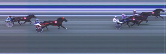 Målfoto for løp 3 på bane HA den 20.04.2019