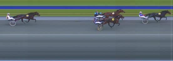 Målfoto for løp 1 på bane HA den 09.06.2019