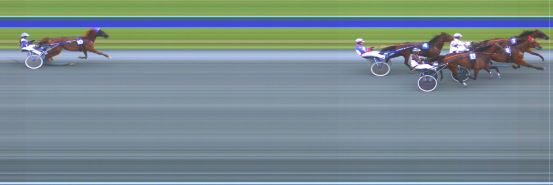 Målfoto for løp 2 på bane HA den 09.06.2019