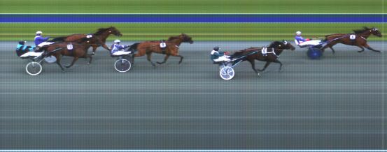 Målfoto for løp 5 på bane HA den 09.06.2019