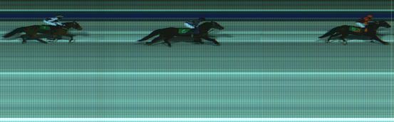 Målfoto for løp 1 på bane HA den 07.12.2019