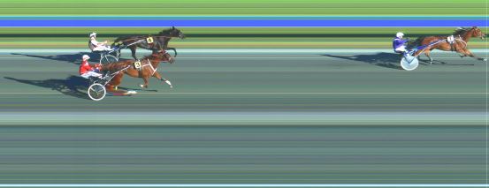 Målfoto for løp 1 på bane HA den 05.06.2021