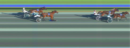 Målfoto for løp 2 på bane HA den 05.06.2021