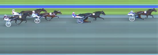 Målfoto for løp 1 på bane HA den 13.06.2021