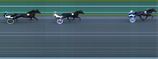 Målfoto for løp 1 på bane HA den 04.09.2021