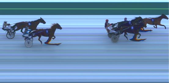 Målfoto for løp 2 på bane HA den 26.02.2022