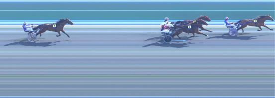 Målfoto for løp 1 på bane HA den 09.04.2022