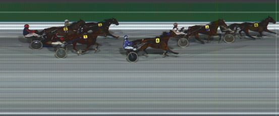 Målfoto for løp 1 på bane HA den 14.01.2023