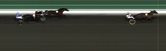 Målfoto for løp 1 på bane HA den 18.03.2023