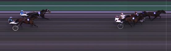 Målfoto for løp 2 på bane HA den 08.04.2023