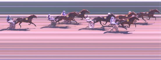 Målfoto for løp 1 på bane HA den 06.05.2023