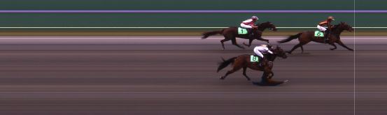 Målfoto for løp 2 på bane HA den 29.07.2023