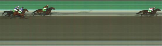 Målfoto for løp 1 på bane HA den 04.11.2023