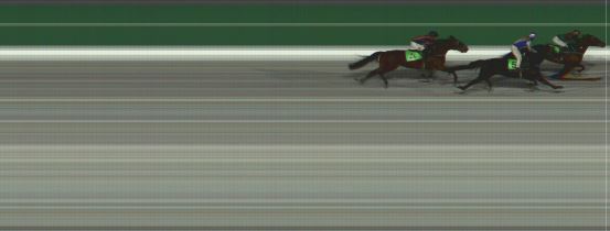 Målfoto for løp 1 på bane HA den 20.01.2024