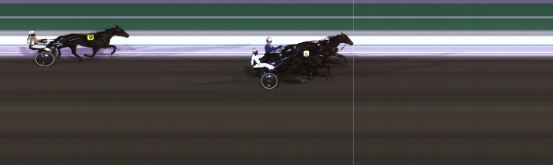 Målfoto for løp 1 på bane HA den 14.12.2024