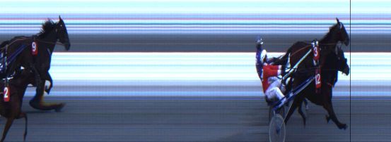 Målfoto for løp 3 på bane JA den 18.01.2014