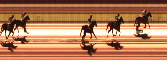 Målfoto for løp 3 på bane JA den 07.02.2014