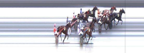 Målfoto for løp 1 på bane JA den 11.02.2014