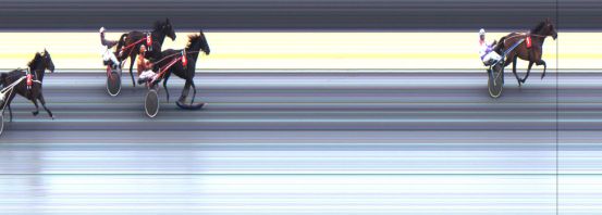 Målfoto for løp 3 på bane JA den 11.02.2014