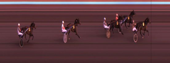 Målfoto for løp 1 på bane JA den 28.03.2014