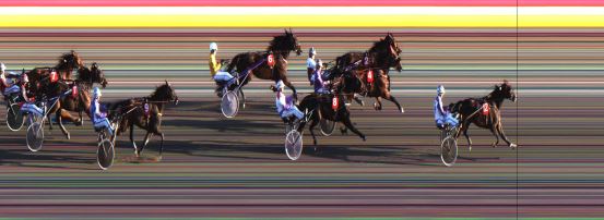 Målfoto for løp 3 på bane JA den 11.04.2014