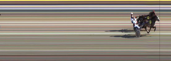 Målfoto for løp 1 på bane JA den 27.04.2014