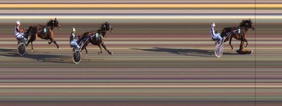 Målfoto for løp 4 på bane JA den 27.04.2014