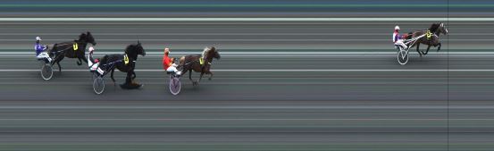 Målfoto for løp 1 på bane JA den 10.05.2014