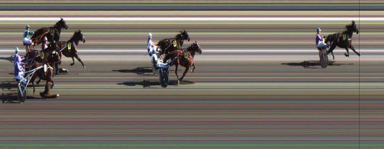 Målfoto for løp 1 på bane JA den 31.05.2014