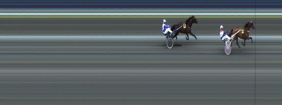 Målfoto for løp 1 på bane JA den 04.07.2014