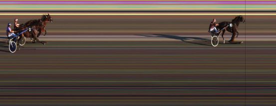 Målfoto for løp 6 på bane JA den 10.07.2014