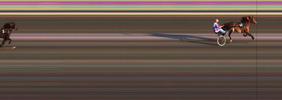 Målfoto for løp 6 på bane JA den 11.07.2014