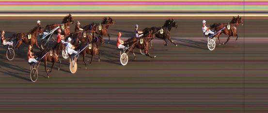 Målfoto for løp 7 på bane JA den 11.07.2014